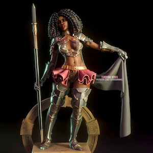 Warrior &quot;Iza&quot; Figurine Model Kit