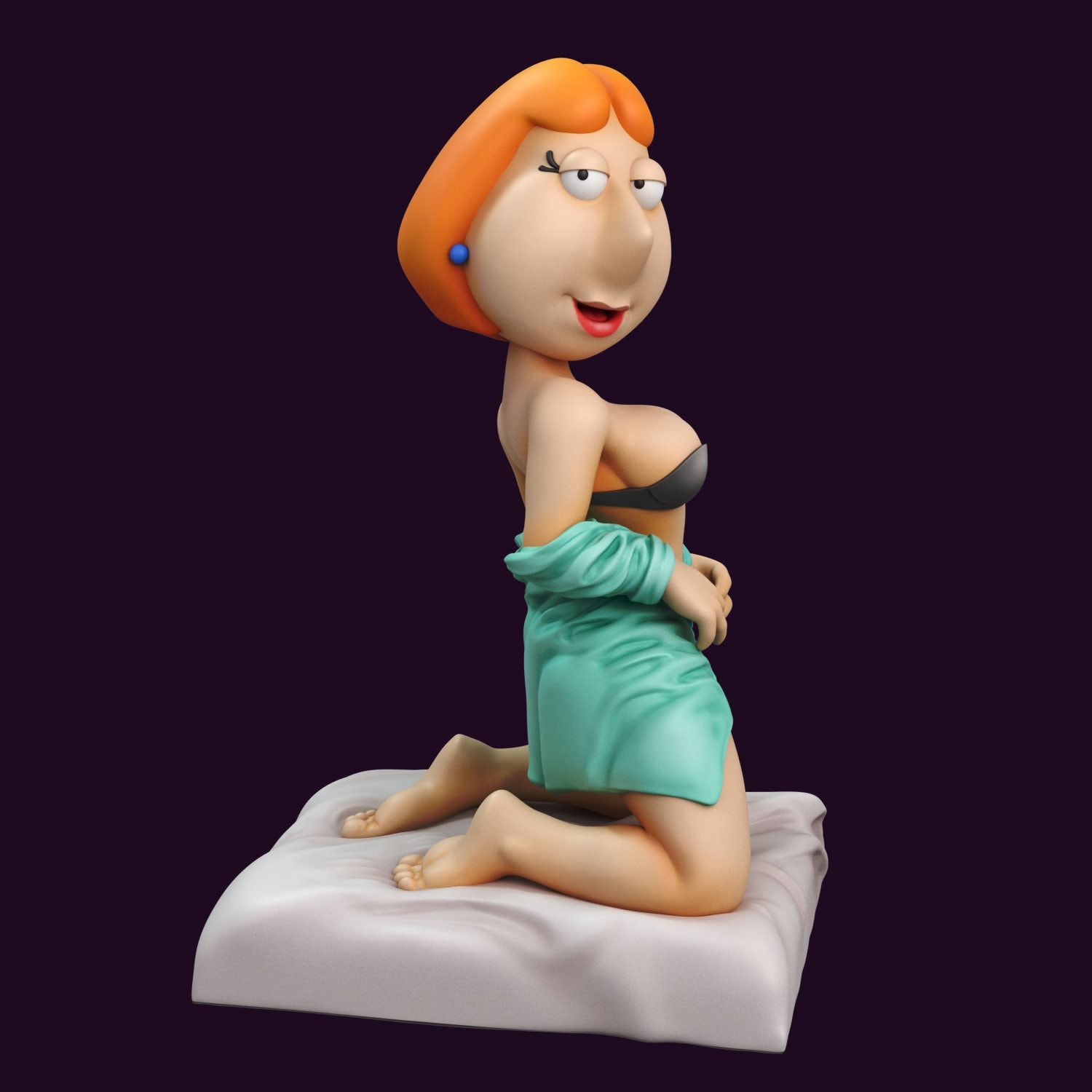 Sexy Pinup Mom on Knees Fan-art 3d Resin Collectable picture image