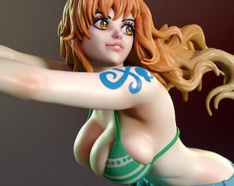 Pirate Girl 3D Resin figurine Model Kit
