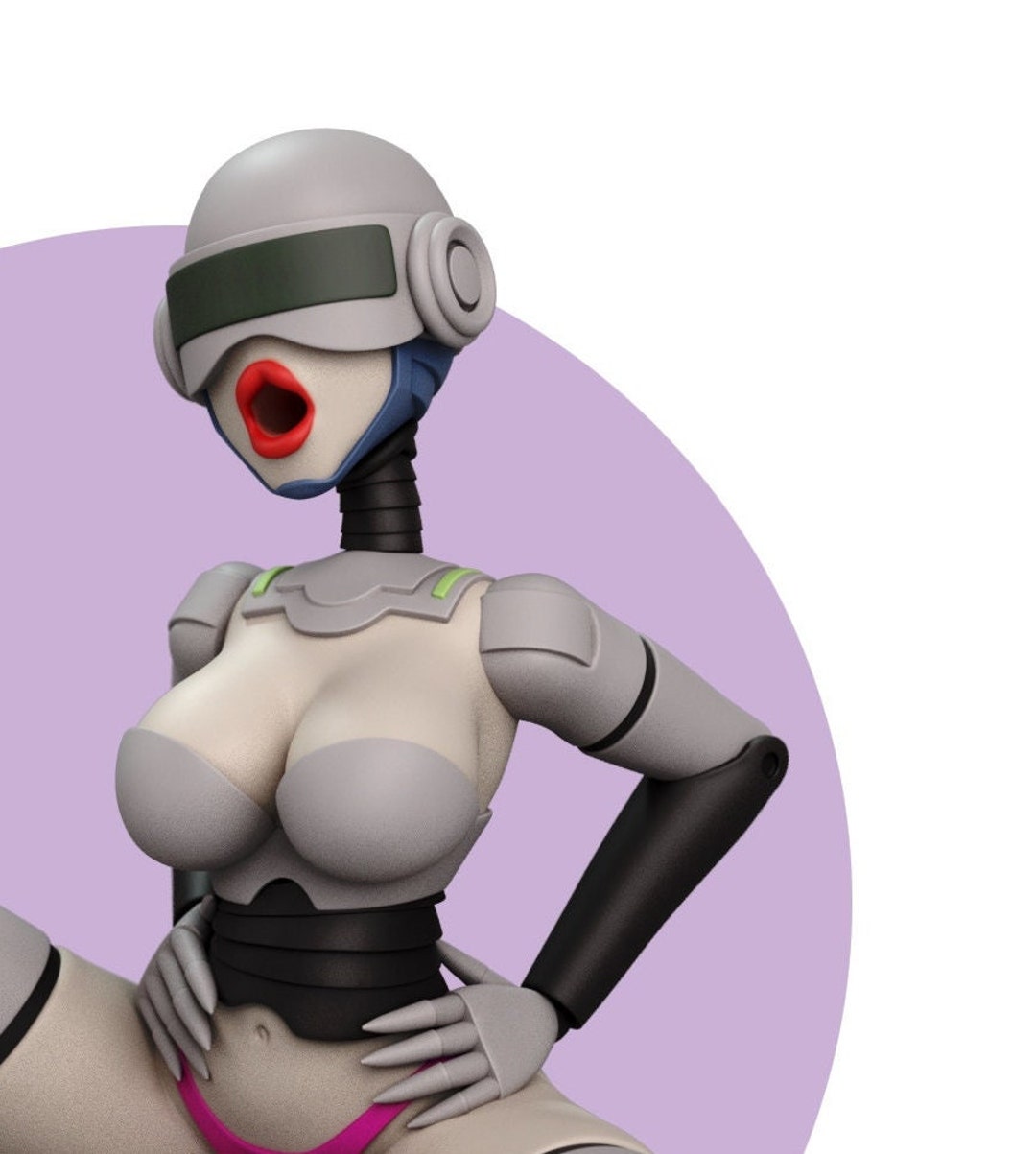 Sexy Robot Pinup Girl Fan-art 3d Resin Collectable - Etsy Canada