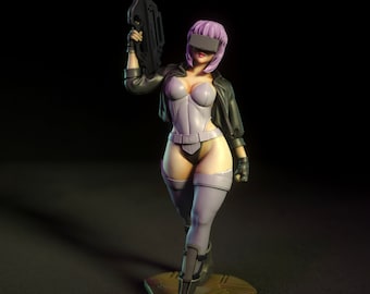 Sexy Cop Android Pinup Girl Fan-art 3d Resin collectable