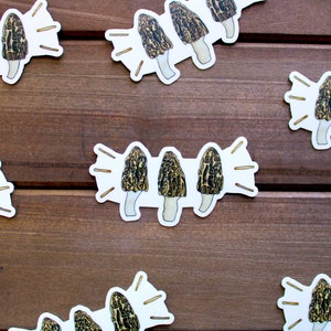 Kleine süße Morchel Pilz Sticker