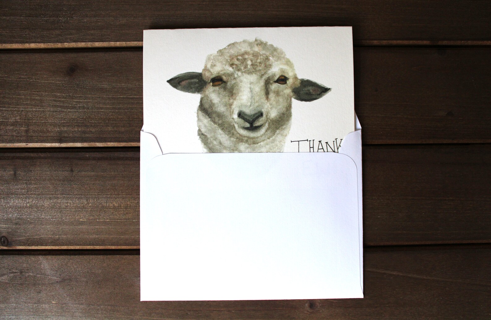 Danke Ewe EcoFriendly Cardstock Schafe Karte Etsy