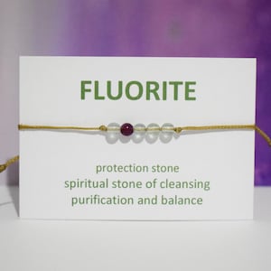 Fluorite crystal bracelet/crystal bracelet/gemstone fluorite bracelet/green crystal/minimalist crystal bracelet/bracelet for children/beaded