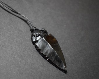 Obsidian Arrowhead Pendant, Obsidian Arrow Necklace, Obsidian Arrowhead Crystal