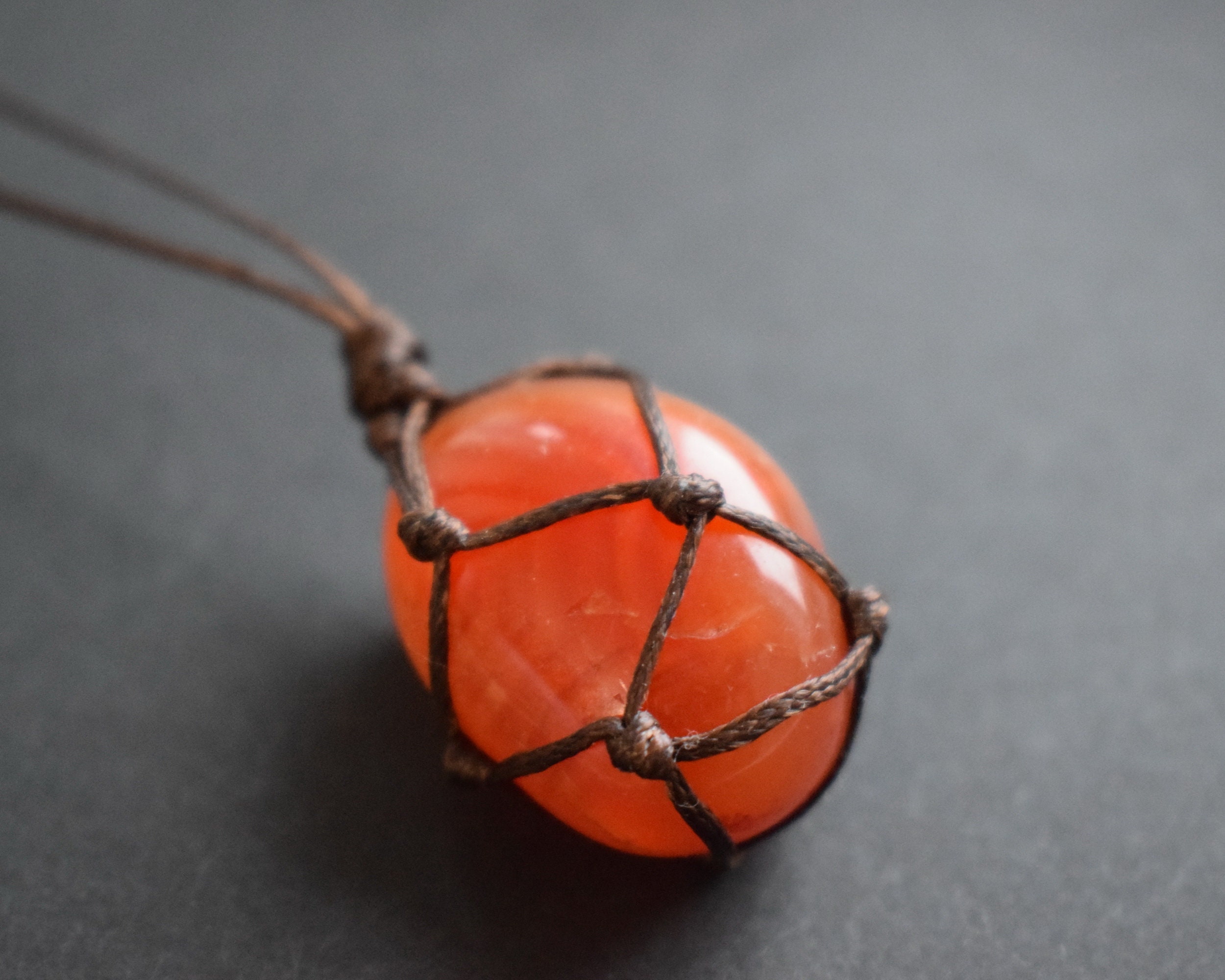 Carnelian pendant, carnelian necklace, natural gemstone necklace, car…