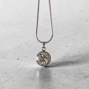 Cremation Necklace Pet Ashes Memorial Jewelry Cremains Keepsake Custom Urn Necklace 12mm