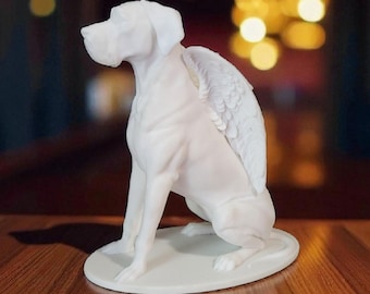 Custom Cremation Dog Figurine: Breed Specific Ashes Memorial Statue Made With Cremains
