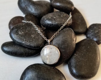 12mm Cremation Necklace: Pet Ashes Memorial Jewelry