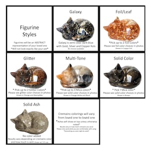 Custom Cremains Cat Memorial Figurine: Cremation Ashes Resin Keepsake Dog Cremation Figure bild 8