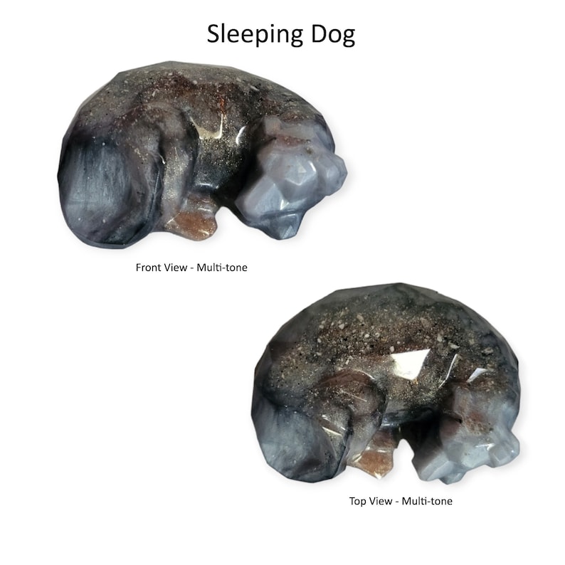 Custom Cremains Cat Memorial Figurine: Cremation Ashes Resin Keepsake Dog Cremation Figure Sleeping Dog