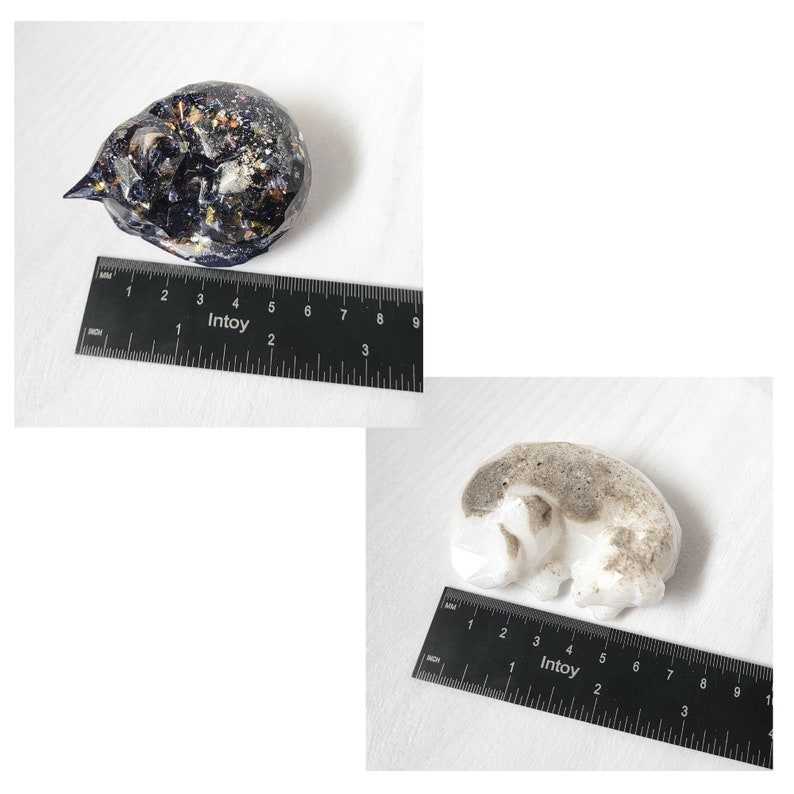 Custom Cremains Cat Memorial Figurine: Cremation Ashes Resin Keepsake Dog Cremation Figure bild 12