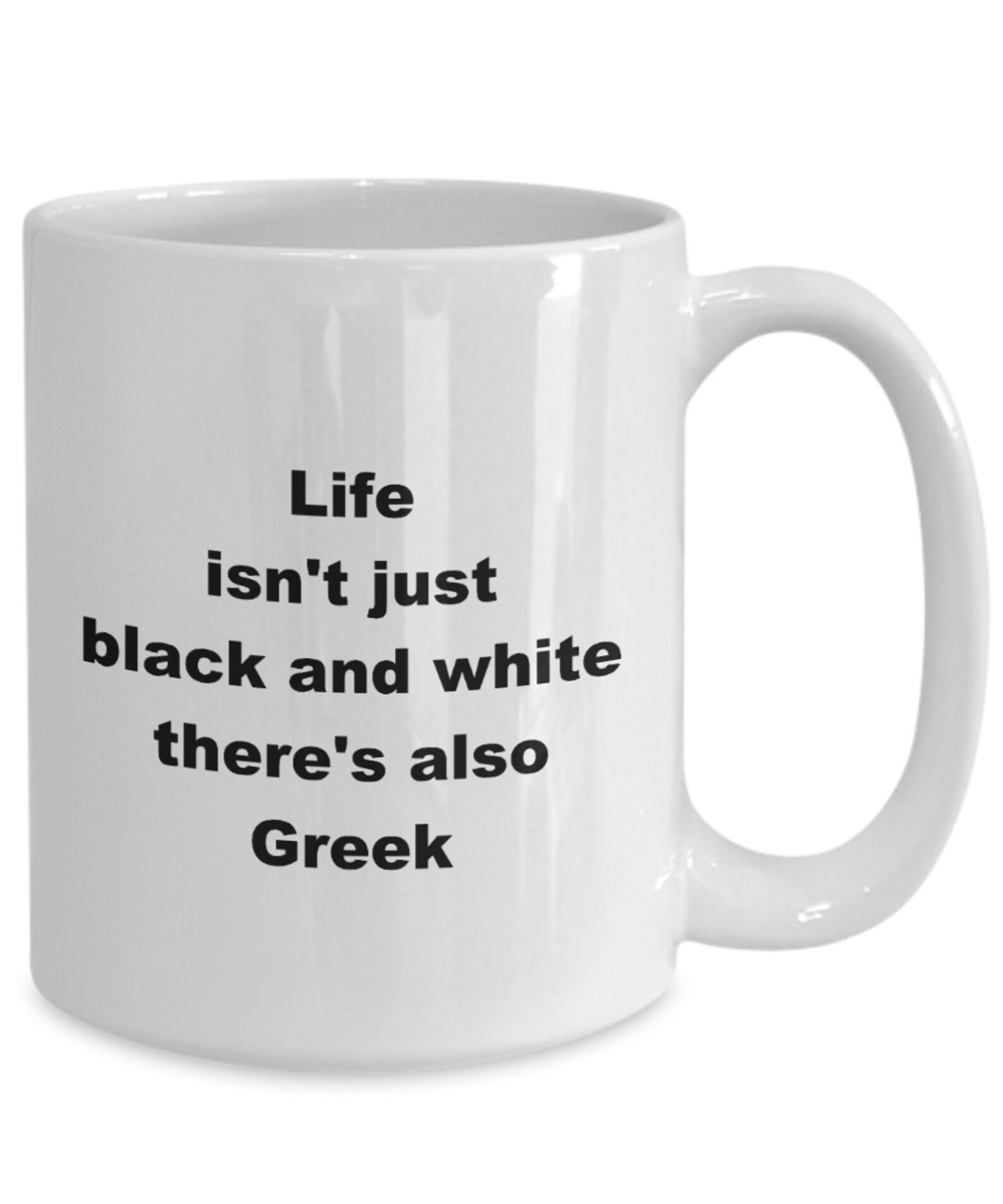 Griechische Becher das Leben ist nicht nur schwarz und weiß Etsy