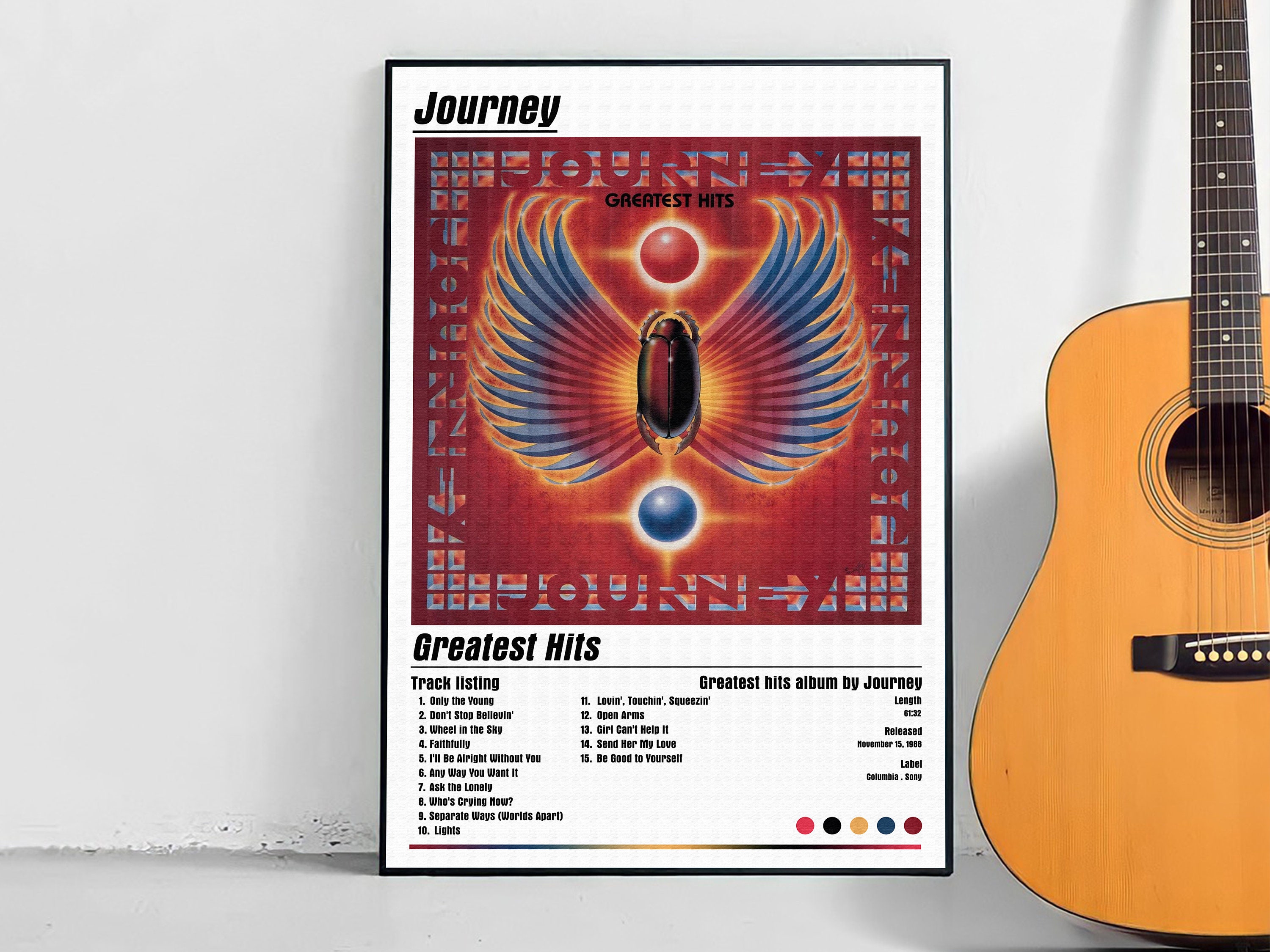 Journey Greatest Hits Album Cover Poster | Etsy