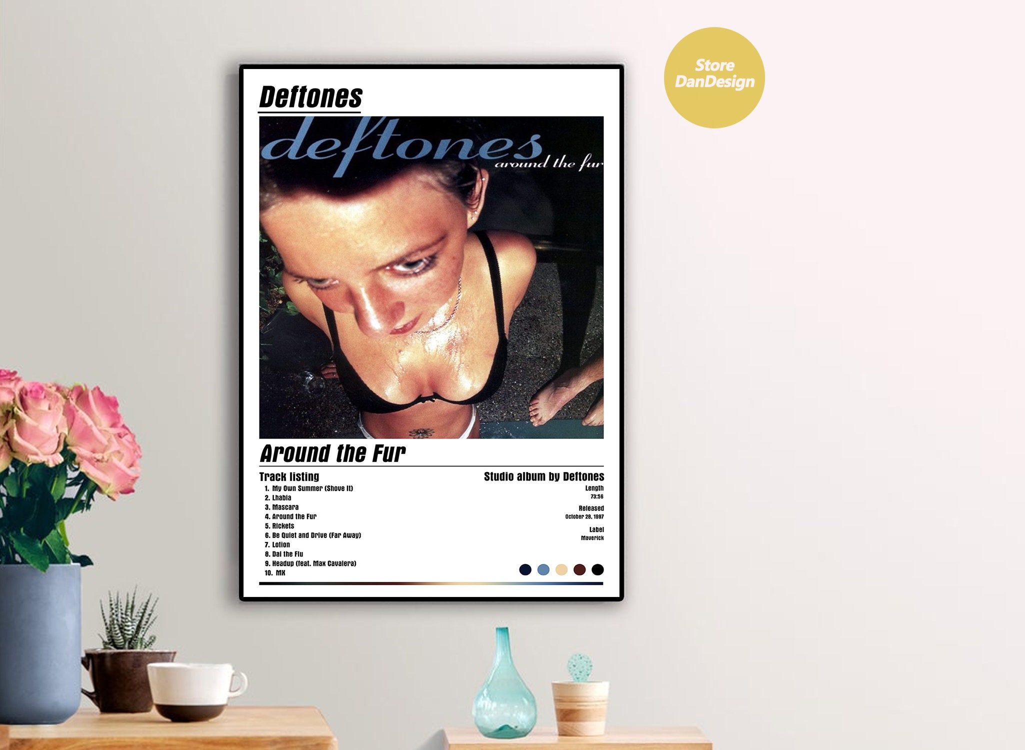 Deftones Around the Fur Album Cover Poster Etsy
