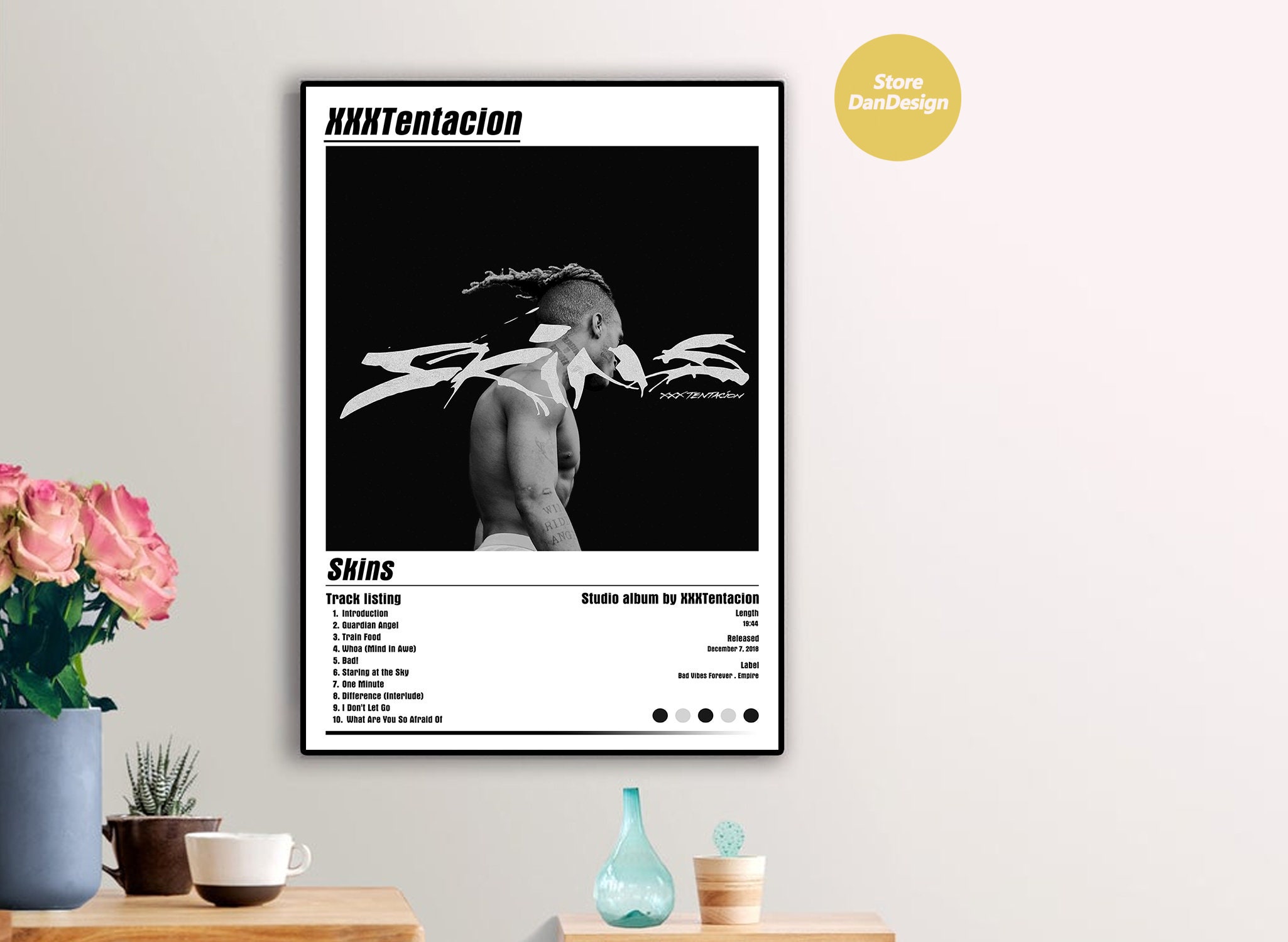 XXXTentacion Skins Album Cover Poster Etsy