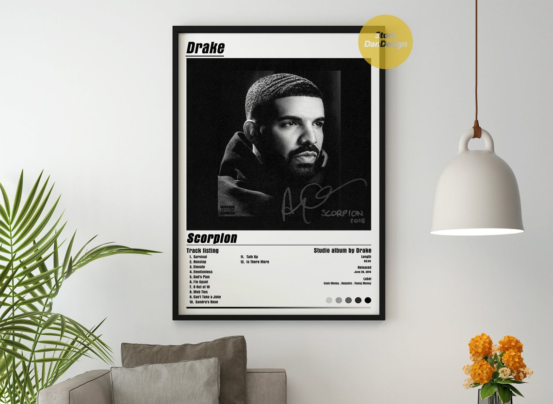 Drake Scorpion Album Cover Poster | Etsy