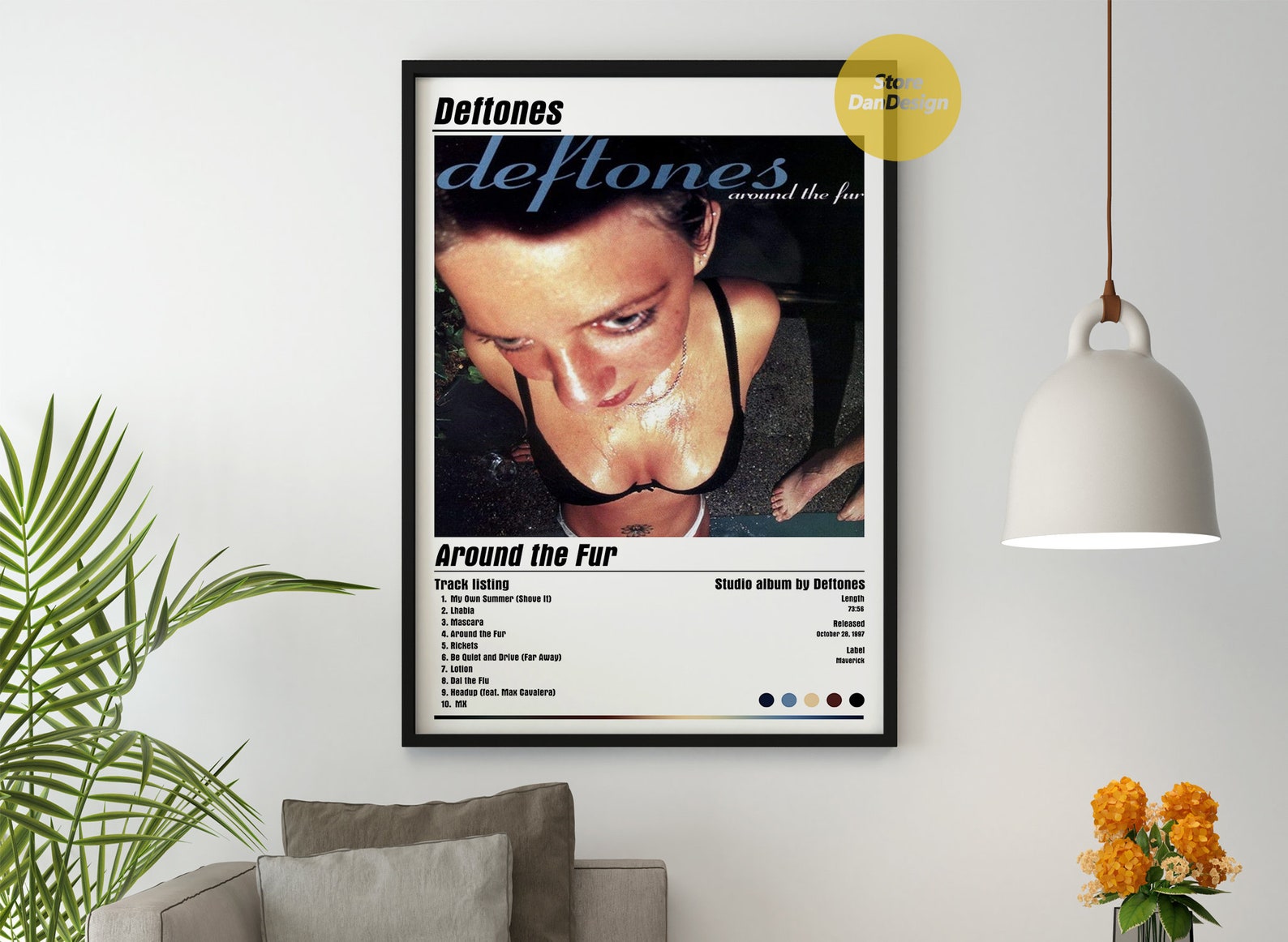 Deftones Around the Fur Album Cover Poster Etsy