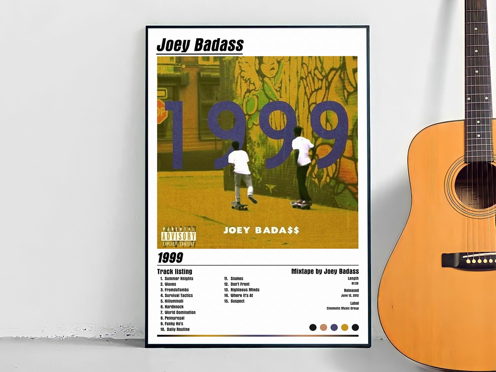 Joey Badass 1999 Album Cover Poster | Etsy