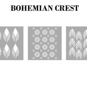 Bohemian Crest Stencil Pack from Grace on Design - DISCONTINUED