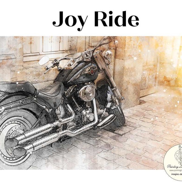 Joy Ride Decoupage Paper by Painting Lady Designs