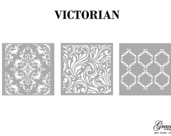 Victorian Stencil Pack from Grace on Design - DISCONTINUED