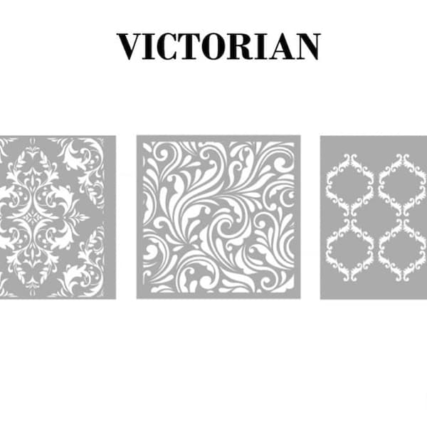 Victorian Stencil Etsy
