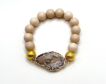 Bohemian Riverstone and Agate Bracelet