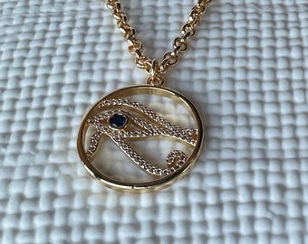 Egyptian Eye of Horus Charm Necklace