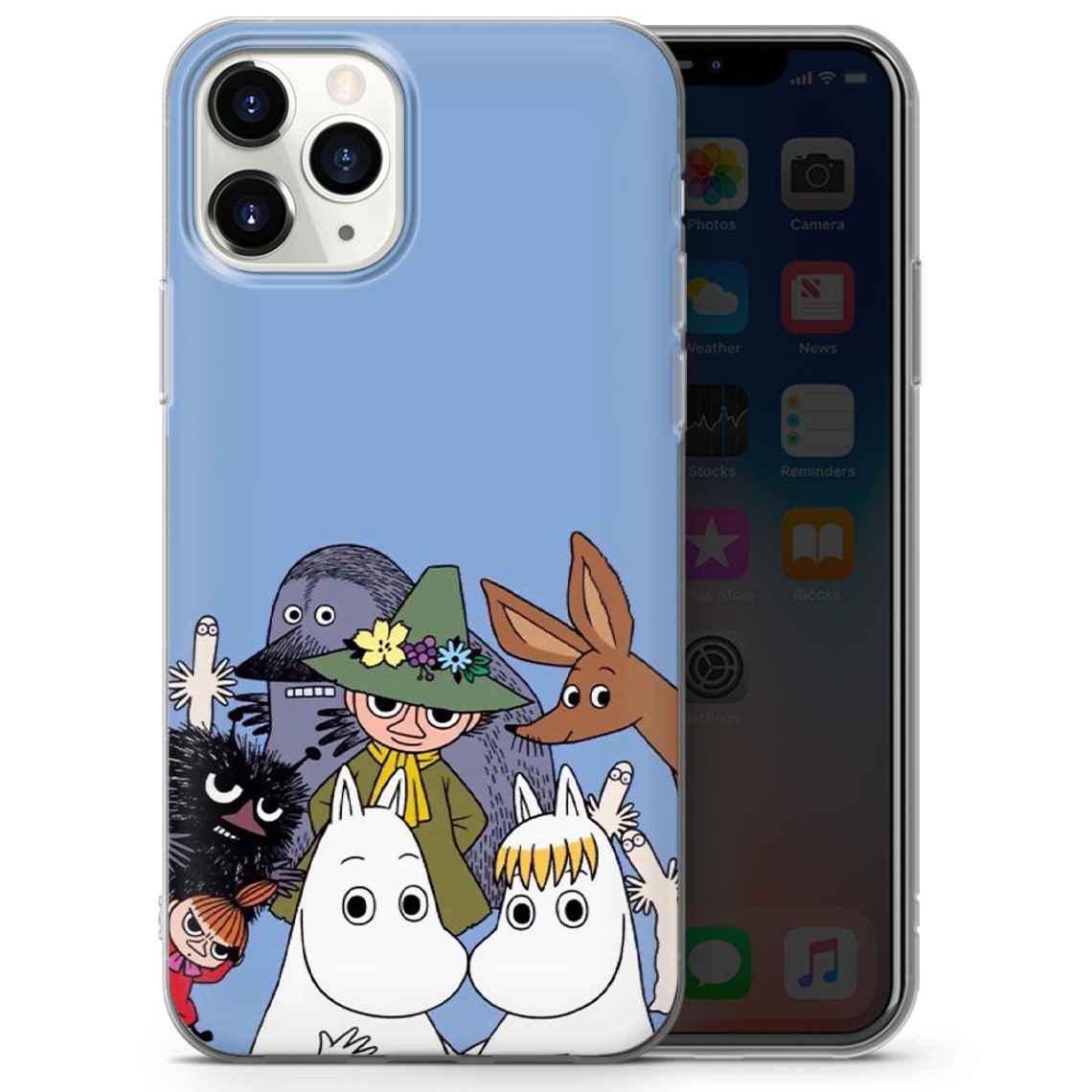 Moomin Trolls Phone Case Cover for iPhone 7 8 XS XR 11 | Etsy
