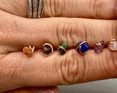 20g nose stud handmade- intuitively chosen intention crystals, made to order