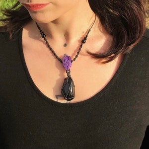 black obsidian necklace