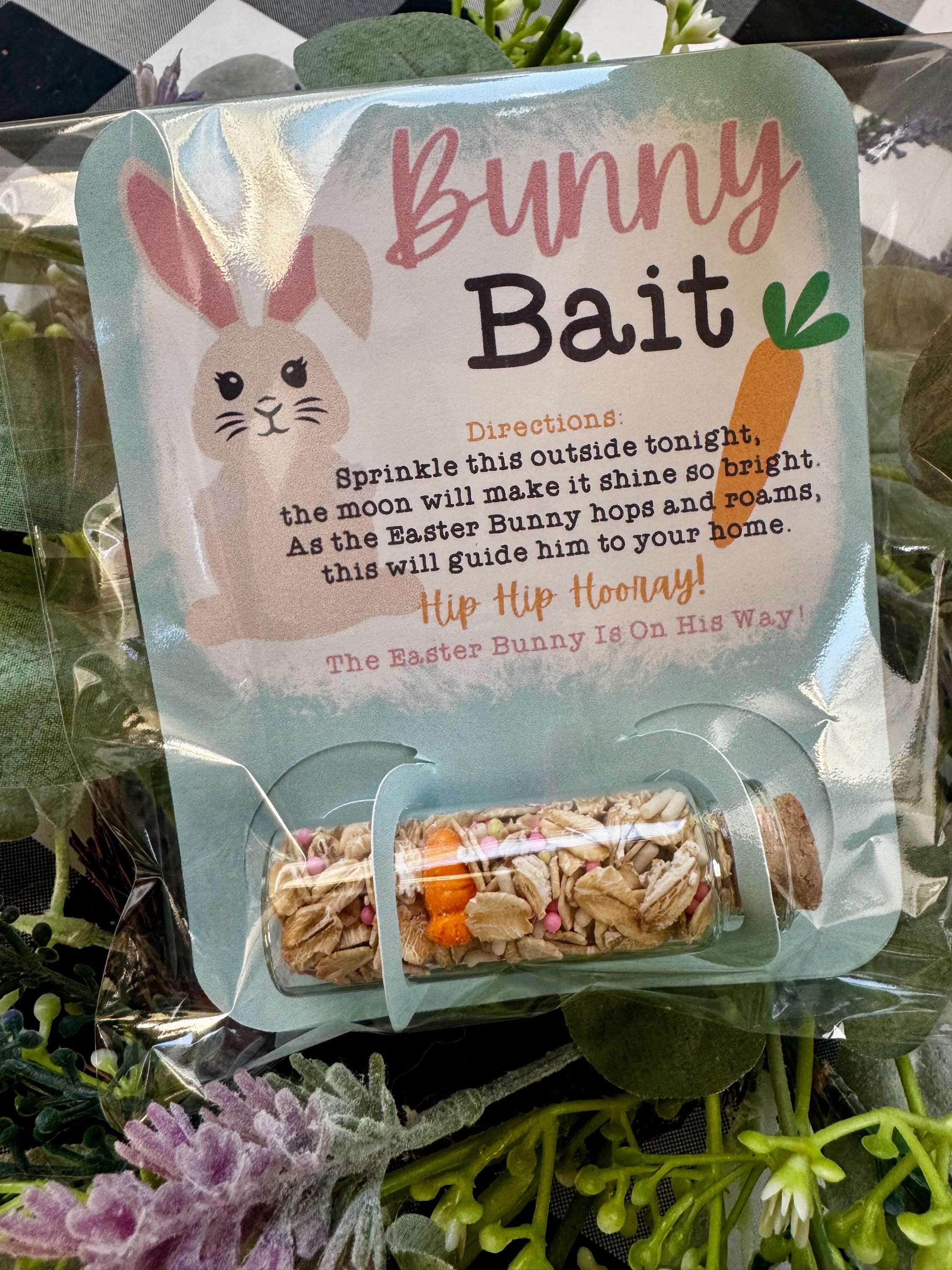 Easter Bunny Bait - Personalized Name Bunny Bait Card With Sprinkles ...