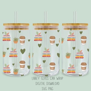 Libbey Glass Can Wrap, 16 oz, SVG, PNG