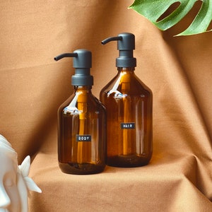 450 ml Dispenser Sapone Schiuma Set da 2 Erogatore del Sapone Liquido in  Plastica Pompa Bottiglie per Bagno Cucina, Trasparente