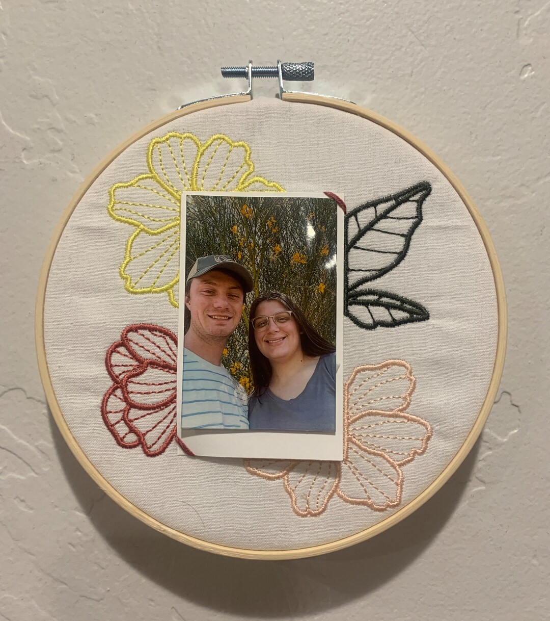 Polaroid Frame Embroidery Design Set Set of 5 in the Hoop Embroidery