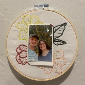 Polaroid Frame Embroidery Design Set | Set of 5 In the Hoop Embroidery designs | Picture Photo Display Machine Embroidery Design | Beginner