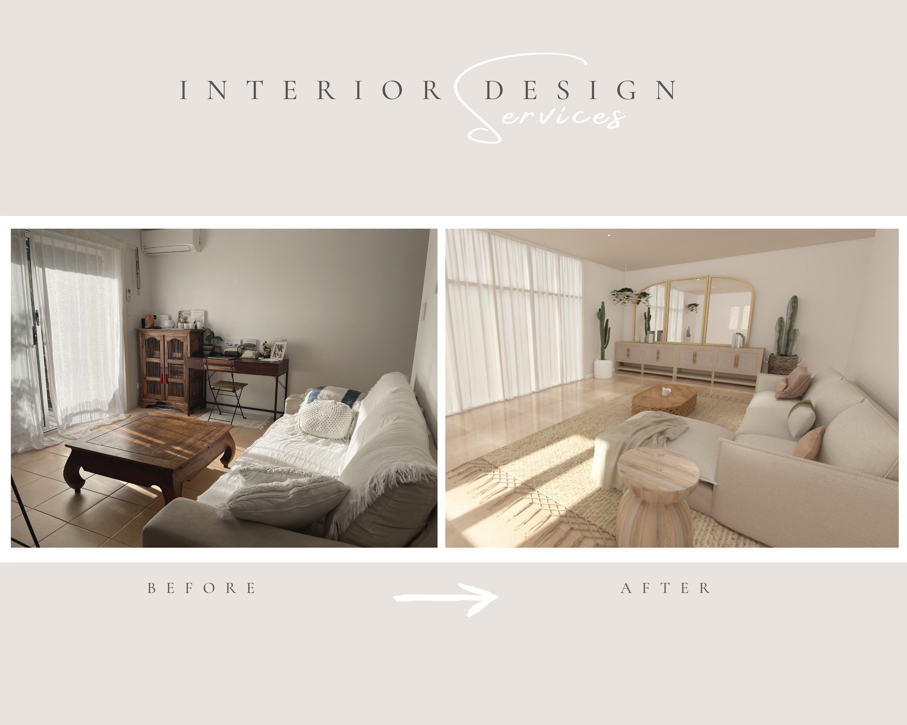 FULL Interior Design Services I Living Room Decoration -custom Interior ...