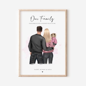 Personalised Family Print, Family Gift, Housewarming Gift, Keepsake Gift, Mothers Day Gift, Gift for Mum, Gift For Dad, Our Family Print