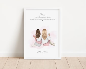 Personalised Mum Print, Mothers Day Gift for Mum, Keepsake Gift from Daughter