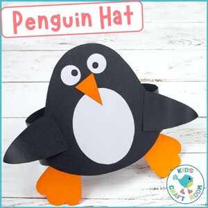 Penguin Hat Craft: Printable Template (Digital Download)