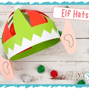 Elf Hats (x4 Multicultural Skin Colours)