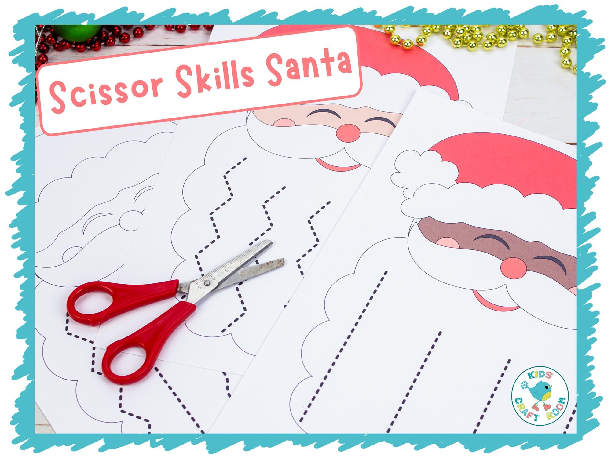 Christmas Activities to help boost Scissor Skills for Children