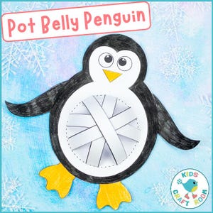 Pot Belly Penguin Craft: Winter Arctic Theme (Digital Download)