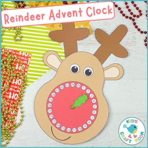 Reindeer Christmas Countdown Clock - Advent Calendar