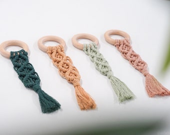 macrame teether diy