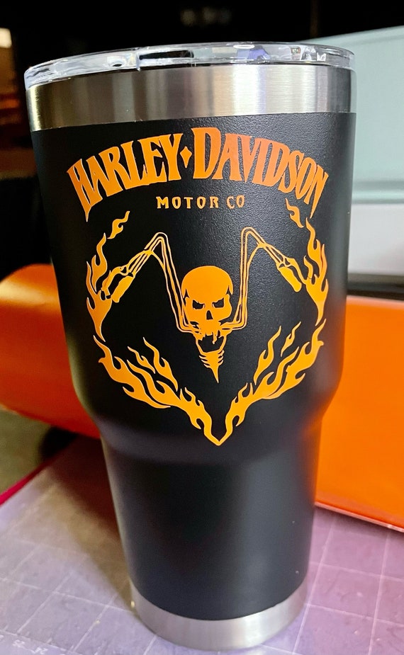 Harley Davidson Tumbler Etsy