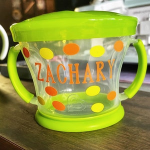 Adorable Custom Kid Snack Cup - Personalized BPA-Free Toddler Snack Holder for Mess-Free Munching