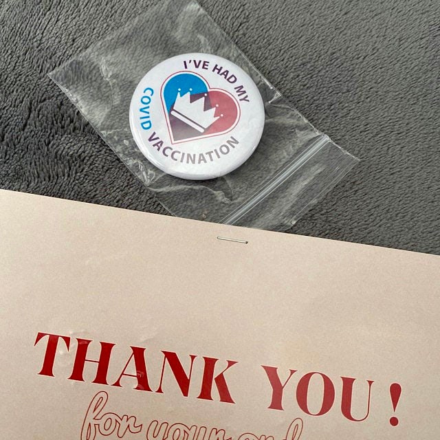 Badge vaccin Je suis vacciné contre la covid Francais | Etsy