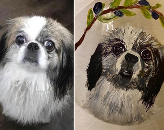 Dog Ornament Custom Portrait